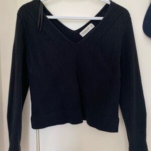 A&F Abercrombie LuxeLoft Slouchy V-Neck Sweater